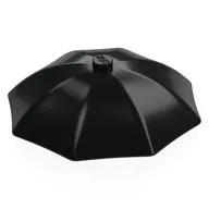 Equipment Umbrella Top with No Bottom Flaps, 6 x 6 with Top Stud, Black