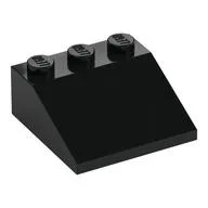 Brick Sloped 33° 3 x 3, Black