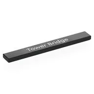 Tile 1 x 8 with 'Tower Bridge' Print, Black