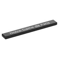 Tile 1 x 8 with 'Notre-Dame de Paris' Print, Black