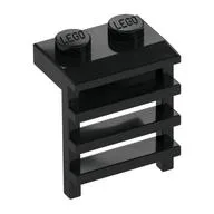 Plate Special 1 x 2 with Ladder, Black