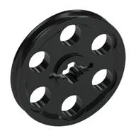 Technic Wedge Belt Wheel [aka Pulley], Black