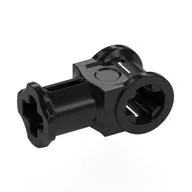 Technic Axle Connector with Axle Hole [Reinforced], Black