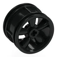 Wheel 30 x 20 5-Spoke, Black