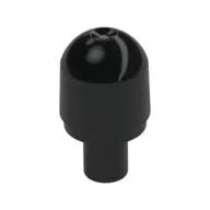 Light Cover with Internal Bar / Bionicle Barraki Eye with Hole in Bar, Black