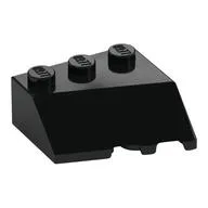 Brick Wedged, Sloped 45° 3 x 3 Left, Black