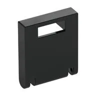 Box 2 x 2 x 2 Door with Slot, Black