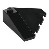 Brick Wedged, Sloped 18° 4 x 4 Corner, Black