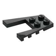Wedge Plate 4 x 4 with 2 x 2 Cutout, Black