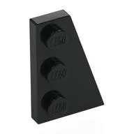 Wedge Plate 3 x 2 Right, Black