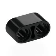 Technic Beam 1 x 2 Thick, Black