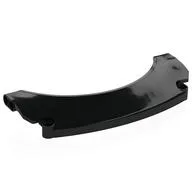 Technic Panel Car Mudguard Arched 15 x 2 x 6, Arched Top, Black