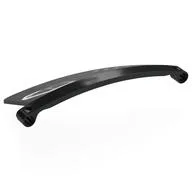 Technic Panel Curved 5 x 13 x 3 Tapered, Left #54 with Silver and Dark Bluish Gray Headlights, Air Vents Print, Black