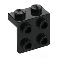 Bracket 1 x 2 - 2 x 2, Black