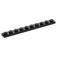 Plate 1 x 10, Black