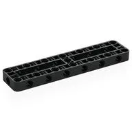 Technic Beam Frame 3 x 13 with 1 Center Cross Beams, 2 Openings Thick, Black