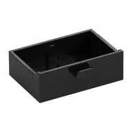 Cupboard 2 x 3 Drawer, Black