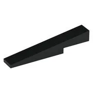 Brick Sloped 1 x 6 x 1 with 1 x 2 x 1/3 Cutout, Black