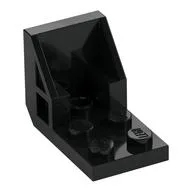 Bracket 3 x 2 - 2 x 2 [aka Space Seat], Black