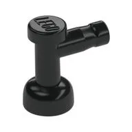 Tap 1 x 1 without Hole in Spout, Black