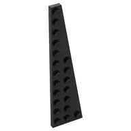 Wedge Plate 12 x 3 Right, Black