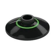 Dish 2 x 2 Inverted [Radar] with Bright Green Inner Circle Print, Black
