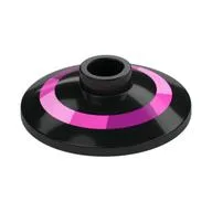Dish 2 x 2 Inverted [Radar] with Magenta/Dark Pink/Bright Pink Circle Print, Black