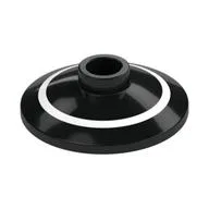 Dish 2 x 2 Inverted [Radar] with White Circle Print, Black