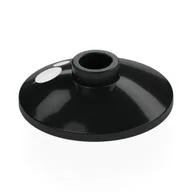Dish 2 x 2 Inverted [Radar] with White Dots Print, Black