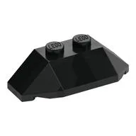 Brick Wedged, Sloped 45° 2 x 4 Triple, Black