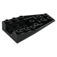 Brick Wedged, Sloped Inverted 6 x 4 with 4 Stud Connections, Black