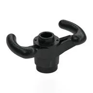 Technic Steering Wheel Pilot's Yoke [Closed Top], Black