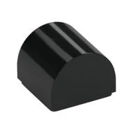 Brick Curved 1 x 1 x 2/3 Double Curved Top, No Studs, Black
