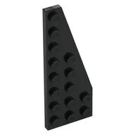 Wedge Plate 8 x 3, 22° Right, Black