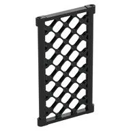 Window Pane Latticed 1 x 4 x 6 (Chain Link Fence), Black