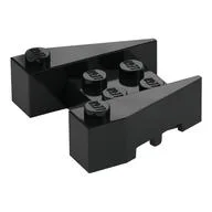Brick Wedged 3 x 4 [Stud Notches], Black