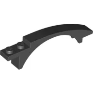 Brick Arch 8 x 1 x 1 2/3 Curved, Black