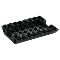 Brick Sloped Inverted 45° 6 x 8 Double with Pin Holes on Sides, Black
