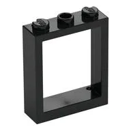 Window Frame 1 x 3 x 3, Black