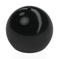Helmet Round Sphere with Small Hole, Black