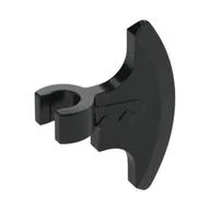 Weapon Axe Head, Clip-on (Viking) [Thick Clip], Black