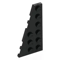 Wedge Plate 6 x 3 Left, Black