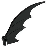 Creature Body Part, Dragon Wing 8 x 10 [Plain], Black
