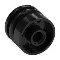 Wheel 18 x 14 with Pin Hole, Fake Bolts and Shallow Spokes, Black