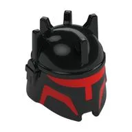 Helmet, Moff Gideon with Red Visor Print, Black