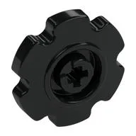 Technic Tread Sprocket Wheel Small 6 Tooth, Black