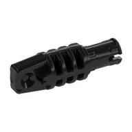 Hinge Cylinder 1 x 3 Locking with 1 Finger and Technic Friction Pin with Squared Hole, Black