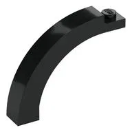 Brick Arch 1 x 5 x 3 1/3 Curved Top, Black