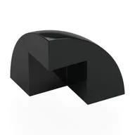 Brick Round Corner, Curved 2 x 2 x 1 2/3 Quarter Dome with 1 Cutout, Black