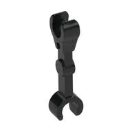Arm Mechanical Straight (Droid) [2 Clips at 90°], Black
